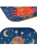 Mr. & Mrs. Panda Holzuntersetzer Krebs Astrologie Design ohne Sp... in Weiß