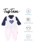 TupTam Baby Unisex Strampler-Set mit Aufdruck Spruch 2-tlg in rosa/blau