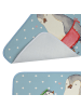 Mr. & Mrs. Panda Badvorleger Pinguin mit Kind ohne Spruch in Blau Pastell