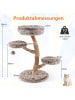 COSTWAY 90cm Kratzbaum Holz in Braun