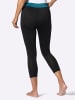Sieh an! 7/8-Leggings in schwarz-petrol