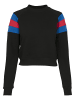 Urban Classics Sweaters in black/brightblue/firered