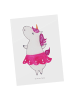Mr. & Mrs. Panda Grußkarte Einhorn Ballerina ohne Spruch in Weiß