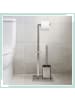 relaxdays WC Garnitur in Silber - (B)20 x (H)67,5 x (T)15,5 cm