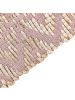 Beliani Kurzflor GERZE in Rosa/Beige - (W) 160 x (H) 160 x (L) 230 cm