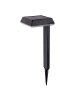 näve LED Solarleuchte "SIGI" in schwarz - (L)15 cm x (B)15 cm x (H)79 cm