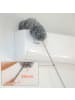 Intirilife Mikrofaser Staubwedel mit Teleskopgriff in Grau