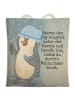 Mr. & Mrs. Panda Tasche Pinguin Duschen Design mit Spruch in Weiß