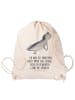 Mr. & Mrs. Panda Gym-Tasche Axolotl Schwimmen mit Spruch in Creme