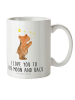 Mr. & Mrs. Panda Tasse Verliebter Bär mit Spruch in Weiß