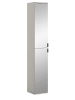 Inn.Furn Stauraumschrank in kaschmir 30 x 193 cm, Flurschrank mit Spiegel