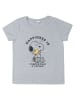 Snoopy Peanuts Snoopy Comforting a Friend Pyjama Kurzarm Shirt mit Shorts in grau/rosa