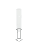 relaxdays Fischsäule in Transparent/ Grau - (H)68,5 x Ø 20 cm