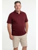 Men Plus Poloshirt in kupferbraun