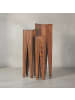 KADIMA DESIGN Beistelltisch 3er Set Massivholz, Satztisch Quadratisch in Massivholz