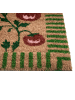 Beliani Fußmatte KNIK in Naturfarben/Grün/Rot - (W) 45 x (L) 75 cm