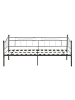 en.casa Tagesbett Arjeplog in Schwarz (L)200cm (B)90cm (H)90.5cm