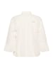 Kaffe Langarm-Bluse KAflora A-shape in Chalk