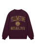 F4NT4STIC Sweatshirt US National Parks Yellowstone Wyoming in maroon