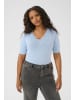 KAFFE curve T-Shirt kurzarm KComia Tight fit in Windsurfer