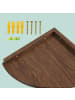 relaxdays Eckregal in Dunkelbraun - (B)18 x (H)3 x (T)18 cm