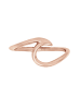 Elli Ring 925 Sterling Silber Wellen in Rosegold