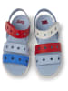 Camper Sandalen " Oruga Twins " in Weiß / Blau / Rot