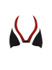 Olympia Mix&Match Bikini Top in schwarz/rot