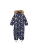 Minymo Schneeoverall MISnow Suit AOP in Blau