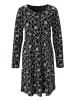 Aniston CASUAL Jerseykleid in schwarz weiß