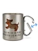 Mr. & Mrs. Panda Tasse Hund Dackel mit Spruch in Silber