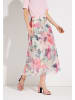 More & More plissierter Mesh-Schlupfrock, bedruckt in floral colour