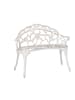 relaxdays Gartenbank in Weiß/ Bronze - (B)98 x (H)78 x (T)57 cm