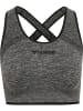 Hummel Hummel Top Hmlmt Training Damen Atmungsaktiv Feuchtigkeitsabsorbierenden Nahtlosen in BLACK MELANGE