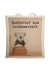 Mr. & Mrs. Panda Tote Bag Bestatter Leidenschaft Design mit Spruch in Weiß