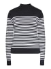 DreiMaster Women Sweater in Schwarz Weiss