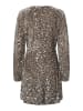 Pieces Midikleid in Morel