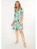 Usha Women Dress in green multicolor