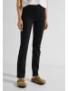 Cecil Dunkle Straight Fit Jeans in Schwarz