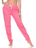 NORMANN Damen Pyjama Hose lang Mix & Match in pink