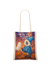Mr. & Mrs. Panda Shopping Tasche Panda Zauberer Design mit Spruch in Weiß
