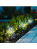 relaxdays 6 x Solarlampe in Schwarz/ Transparent
