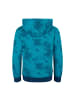 Trollkids Hoodie Lifjell in dark turquoise/madeira blue