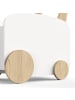 CALICOSY Lagerwagen FIRMIANA in Mattweiß / Holz - (W) 52,5  x (H) 35  x (L) 49,8  cm
