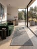 KADIMA DESIGN Läufer Uni flachgewebt pflegeleicht Wohnzimmer Flur Esszimmer Wohnraum in Grau