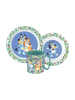 Bluey Tropical Geschirrset, Mikrokunststoff-Set mit Becher