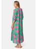 PM SELECTED Maxikleid in Grün-Fuchsia
