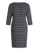 CARTOON Casual-Kleid mit Muster in Dunkelblau/Weiß