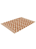 Kayoom Wohnzimmer Teppich – Kurzflorteppich Now! 325 in creme - orange - rechteckig