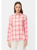 Camel Active Karierte Bluse mit Knopfleiste in Pink
